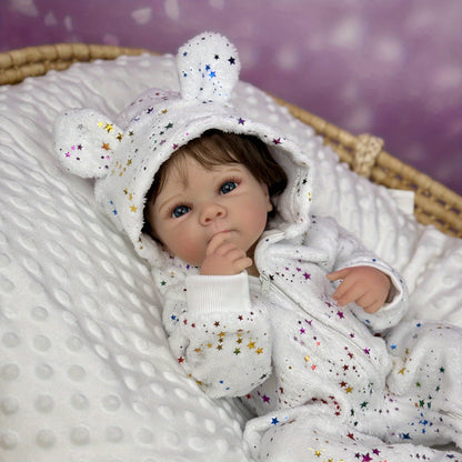 45cm Lifelike Vinyl Body Short Hair Bettie Reborn Baby Girl
