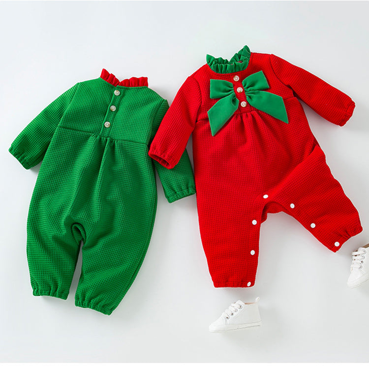 Autumn and Winter Christmas Jumpsuit for 27-28 Inches Dolls