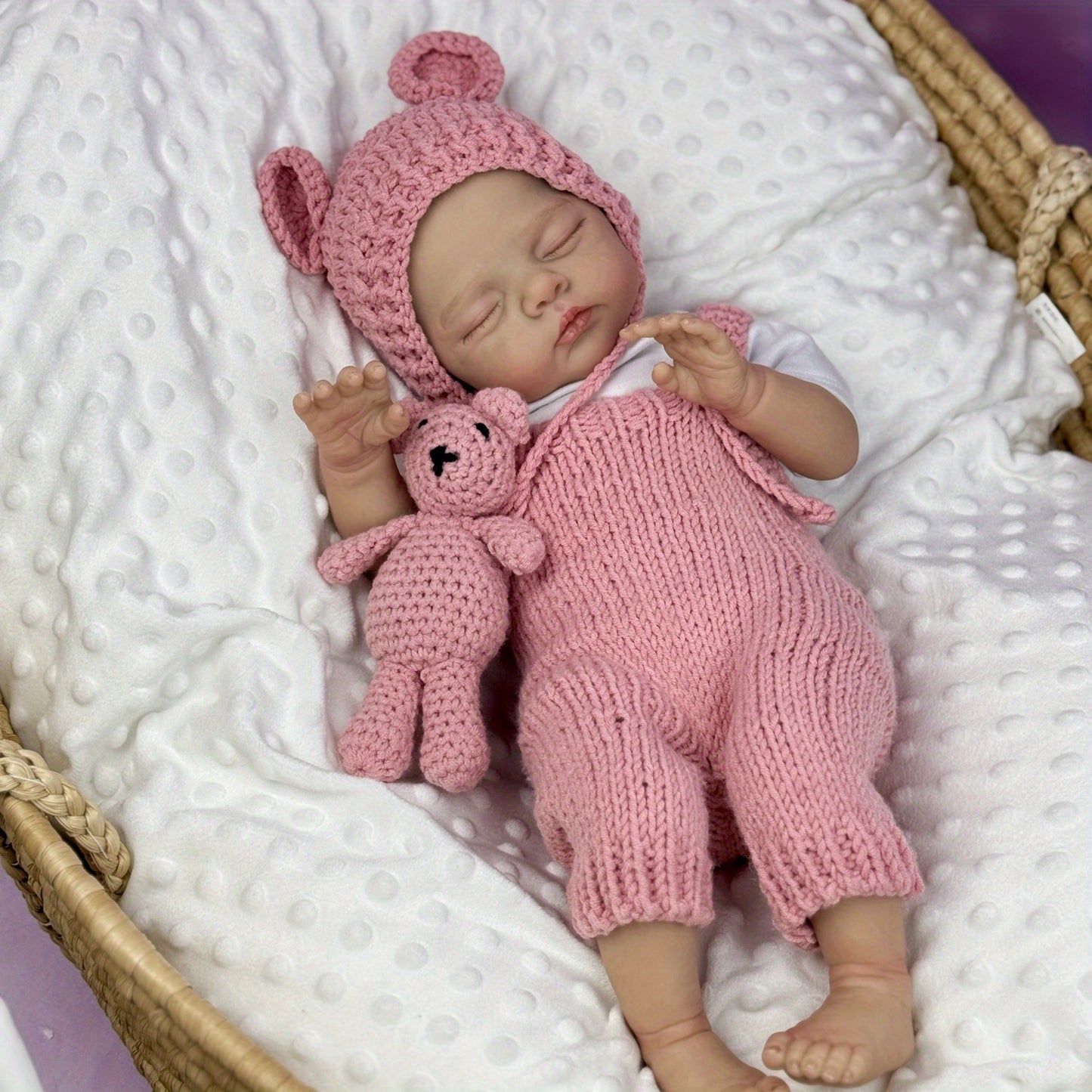18 Inches Lifelike Soft Body Closed Eyes Irys Reborn Doll