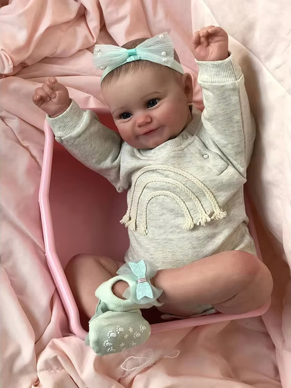 50cm Lifelike Open Eyes Smile Reborn Baby Girl-Maddie