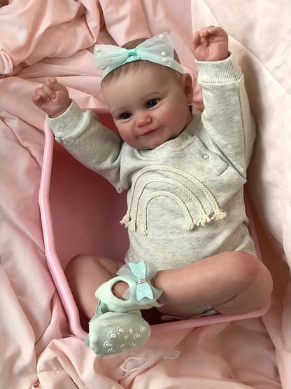 50cm Lifelike Open Eyes Smile Reborn Baby Girl-Maddie