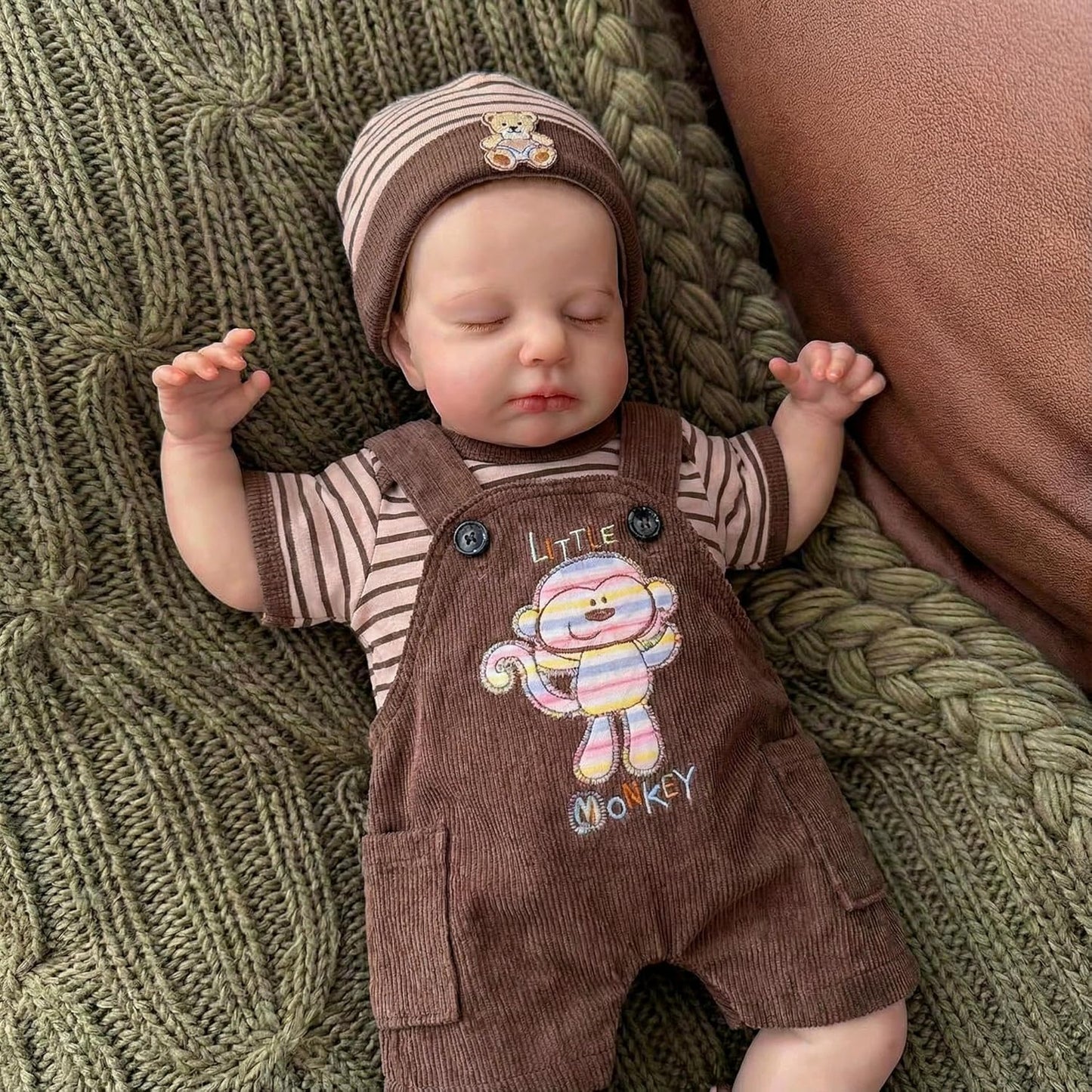 20 Inches Lifelike Closed Eyes Loulou Reborn Baby Boy