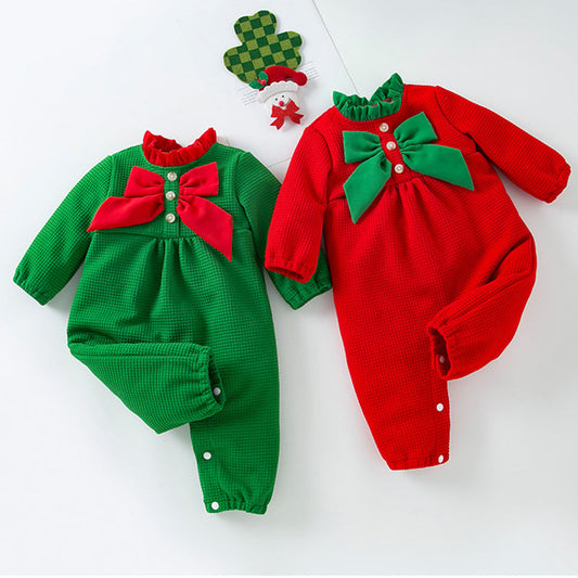 Autumn and Winter Christmas Jumpsuit for 27-28 Inches Dolls