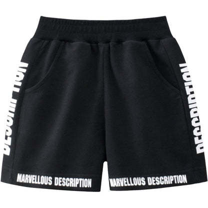 Letter Print Boy's Summer Shorts