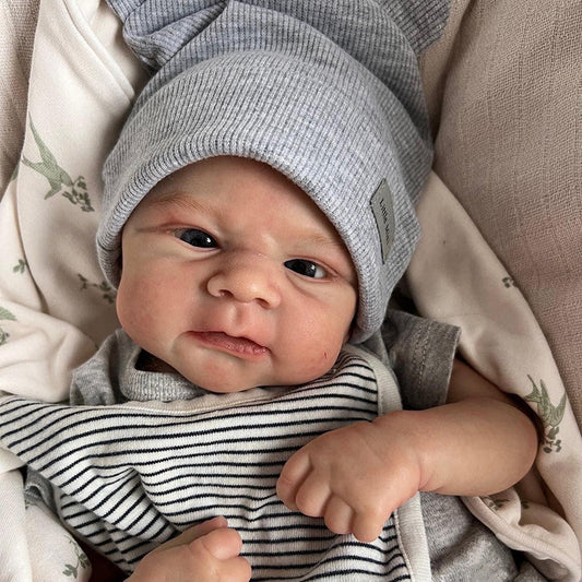 19 Inches Agatha Open Eyes Reborn Doll Boy-Elijah