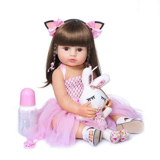 22 inch 55CM Full Body Soft Silicone Reborn Doll Girl
