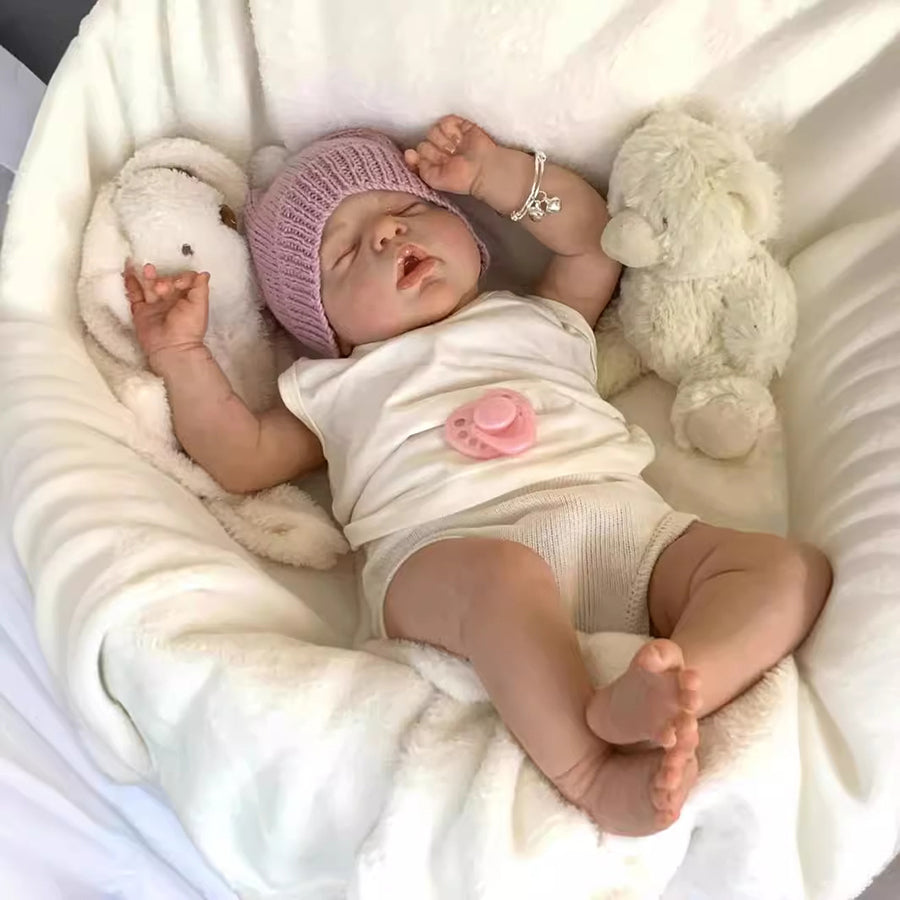 22 Inch/55 Cm Susanna Reborn Doll With Closed Eyes-Alexis