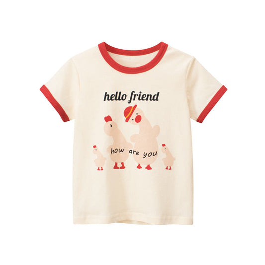 Cartoon Kids Short Sleeve T-Shirt