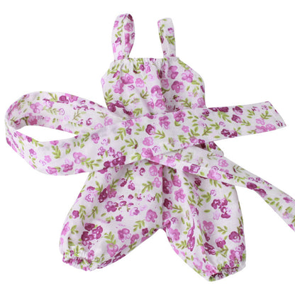 Beautiful Floral Onesie 2-Piece Set for 30cm Dolls