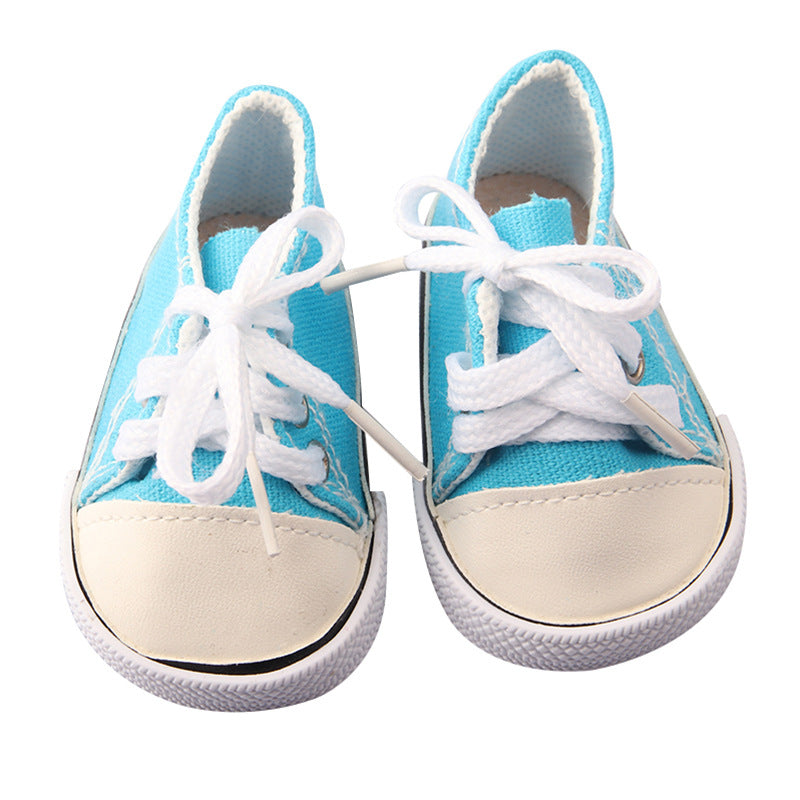 High Top Canvas Shoes for 17-18 Inches Reborn Dolls