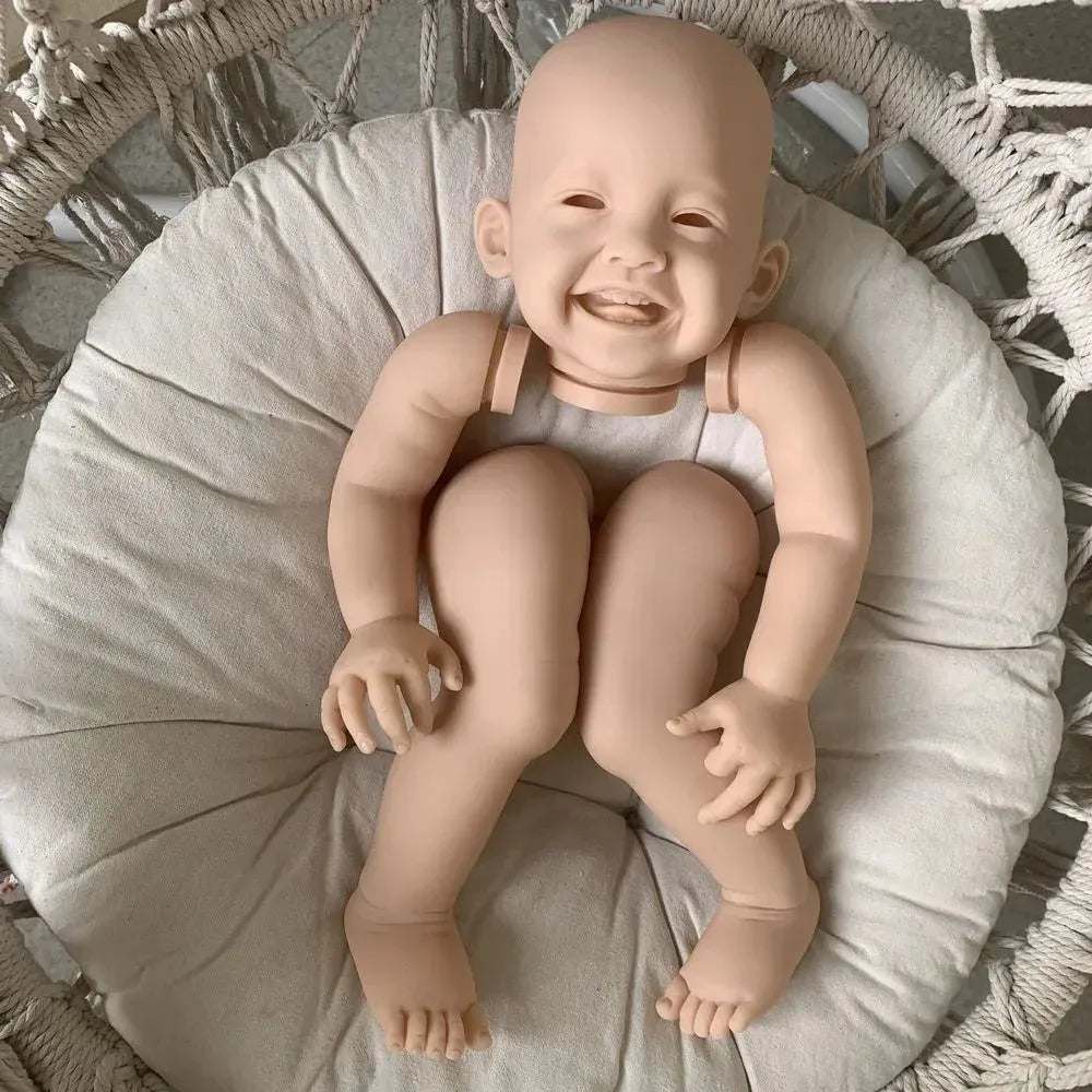 23 inches Unpainted Mila Open Eyes Smile Reborn Doll Kit