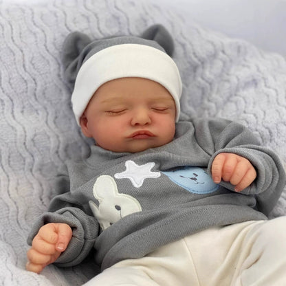 19 Inches Lifelike Closed Eyes Soft Body Reborn Doll Rosalie
