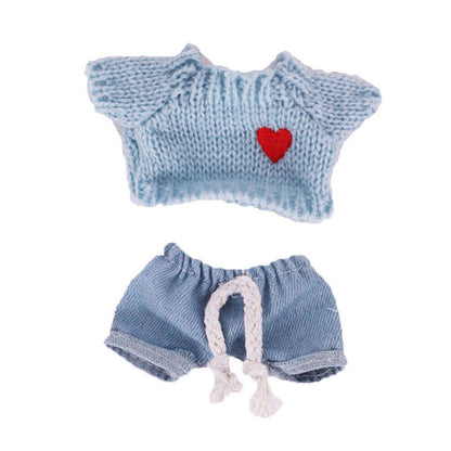 Sweater and Jeans 2-Piece set for 8 Inches/20cm Mini Reborn Dolls