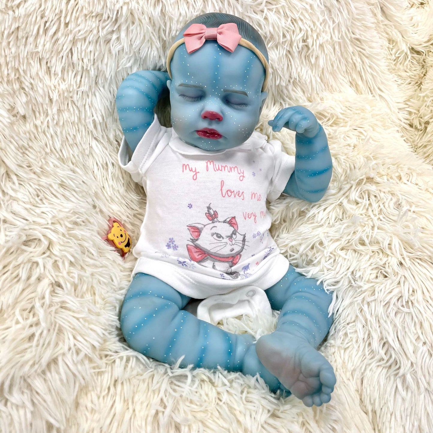 19 inches Closed Eyes Soft Body Reborn Doll Avatar-Loulou