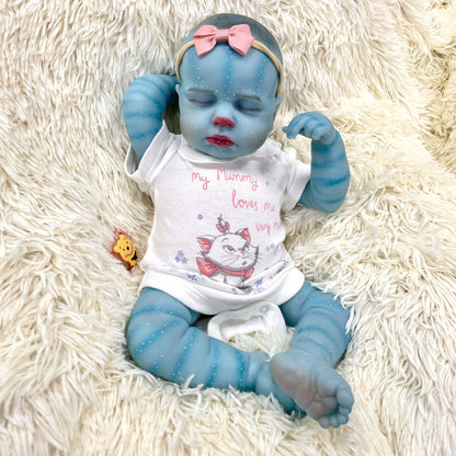 19 inches Closed Eyes Soft Body Reborn Doll Avatar-Loulou