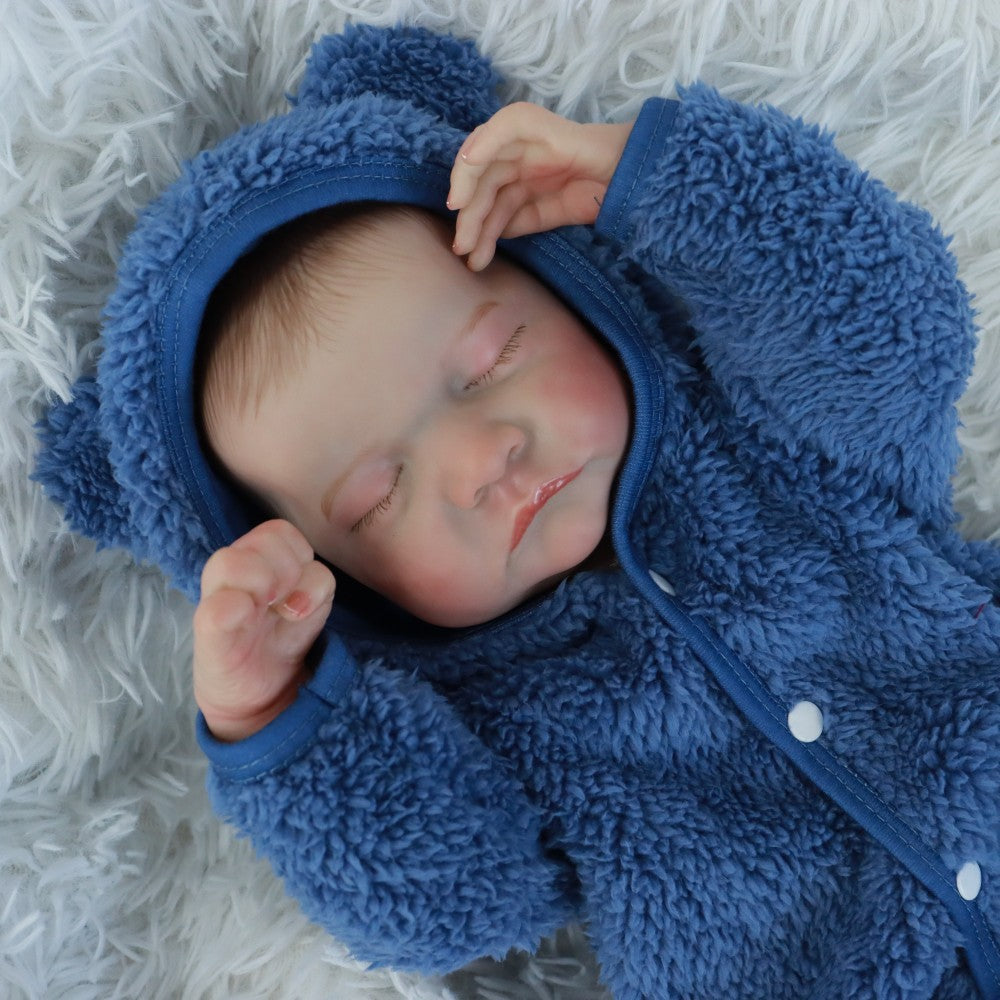 18 Inches Lifelike Sleeping Reborn Doll Twins-Levi