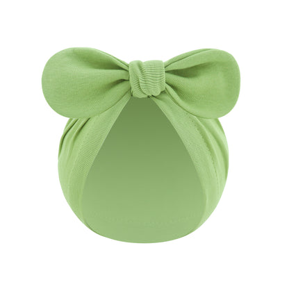 Solid Color Baby Bandana Knotted Pullover Hat