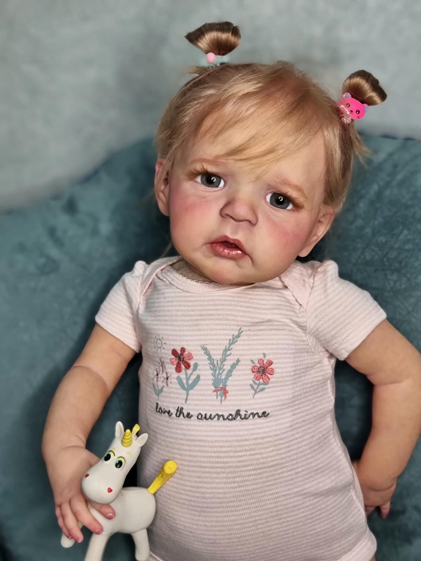 24 Inches Reborn Dolls With Open Eyes And Blonde Hair-Sandie