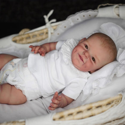 55cm Open Eyes Soft Body Smile Reborn Baby- Shaya