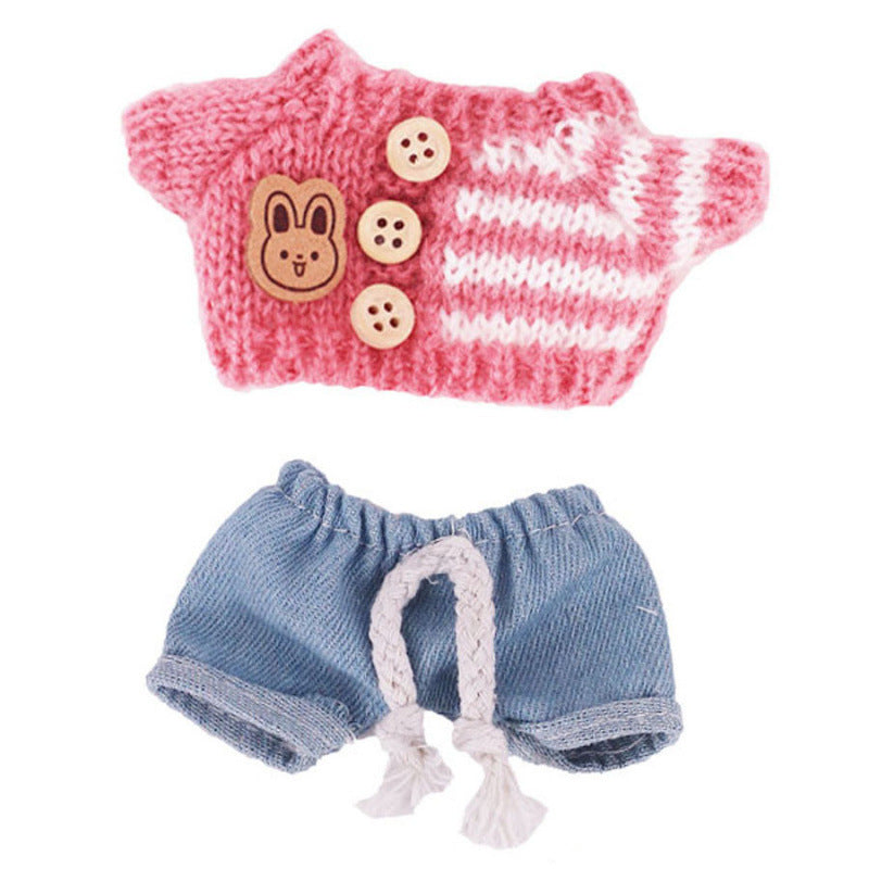 Sweater and Jeans 2-Piece set for 8 Inches/20cm Mini Reborn Dolls