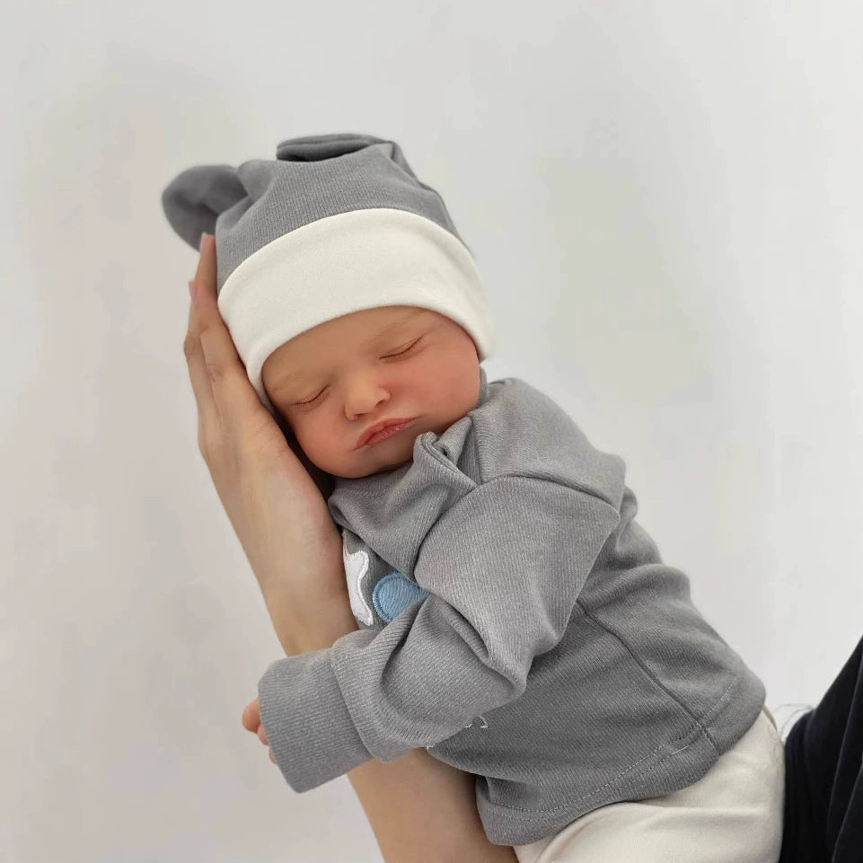 19 Inches Lifelike Closed Eyes Soft Body Reborn Doll Rosalie