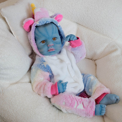 19 Inches Open Eyes Loulou reborn Baby Avatar Girl
