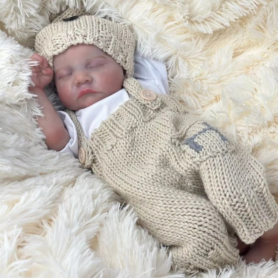 18'' Lifelike Closed Eyes Reborn Doll Boy-Levi