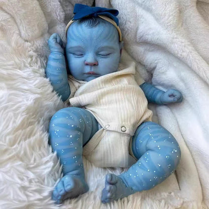 19 Inch Peaches Closed Eyes Reborn Doll Avatar