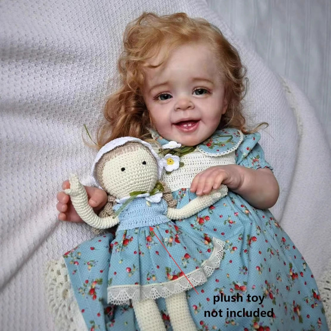 Molly 50cm Realistic Blonde Hair Smile Reborn Baby Yannik