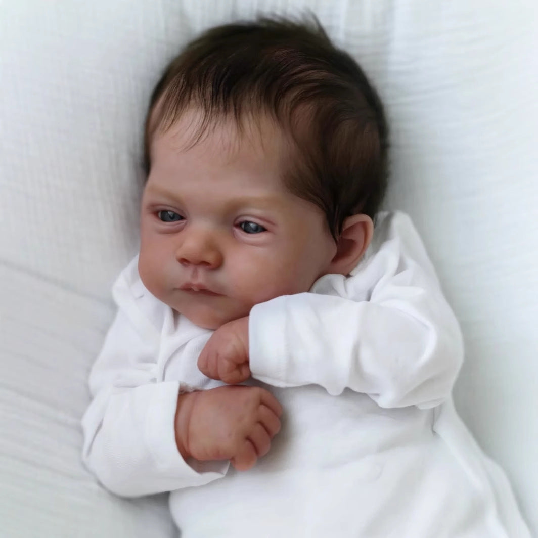 50cm Open Eyes Short Hair Soft Body Cuddly Reborn Baby-Lily