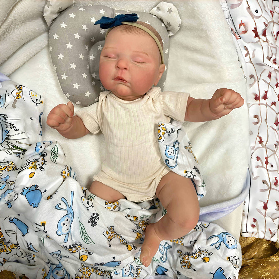 20 Inch Harry Lifelike Sleeping Reborn Dolls - Peaches