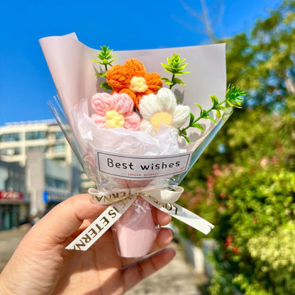 Mini Crochet Flower Bouquet