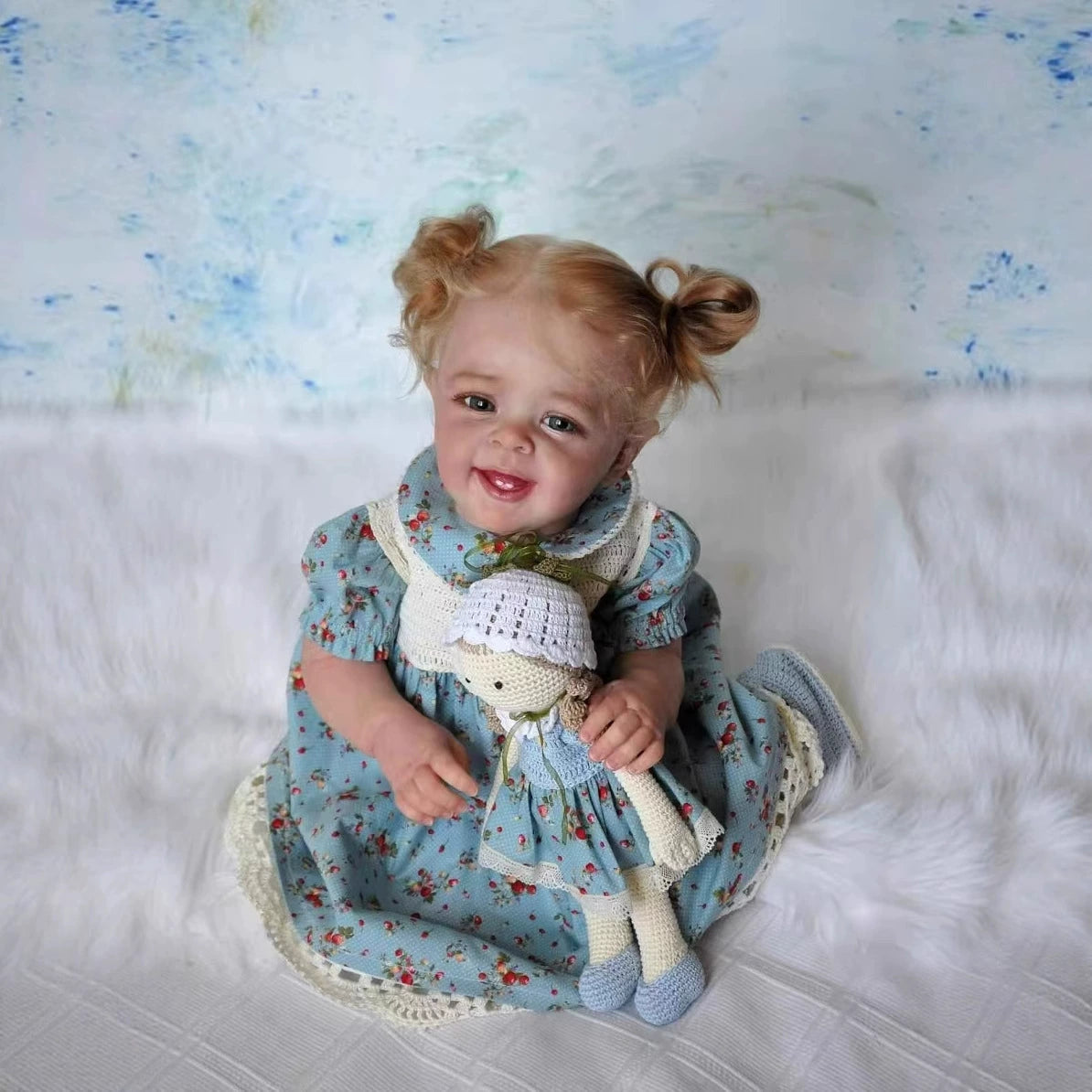 Molly 50cm Realistic Blonde Hair Smile Reborn Baby Yannik