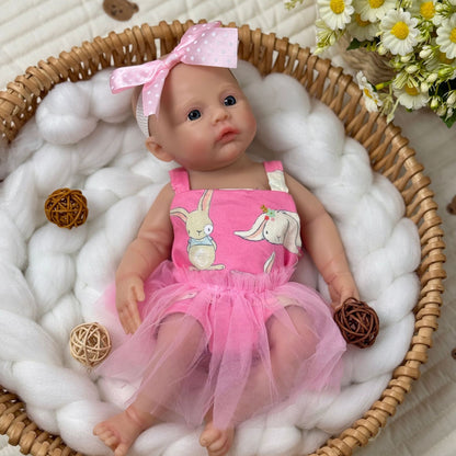 30cm Silicone Meadow Reborn Baby Girl In Pink Dress