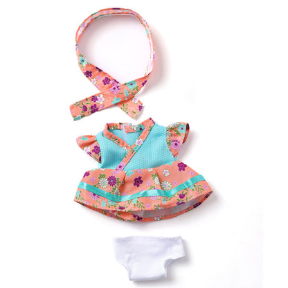 Floral Clothes set for 8 Inches/20cm Mini Reborn Dolls