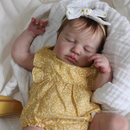 50cm Realistic Closed Eyes Soft Body Reborn Doll-Loulou