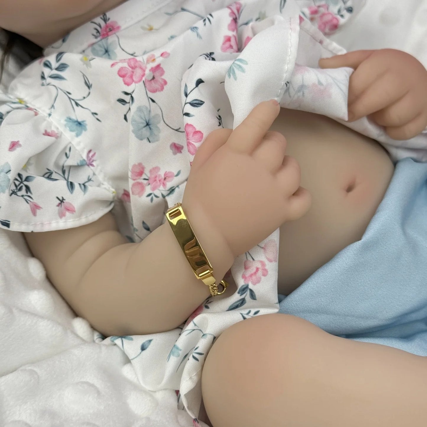 45cm Lifelike Vinyl Body Short Hair Blue Eyes Reborn Baby Girl-Bettie