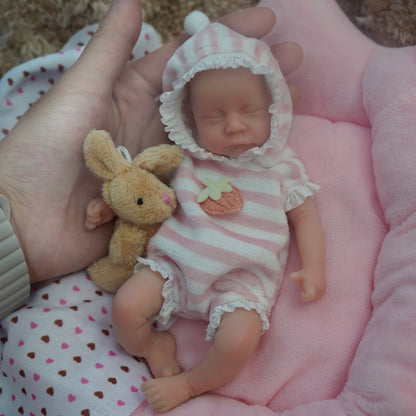 6 Inch Closed Eyes Mini Reborn Doll Boy/Girl-levi
