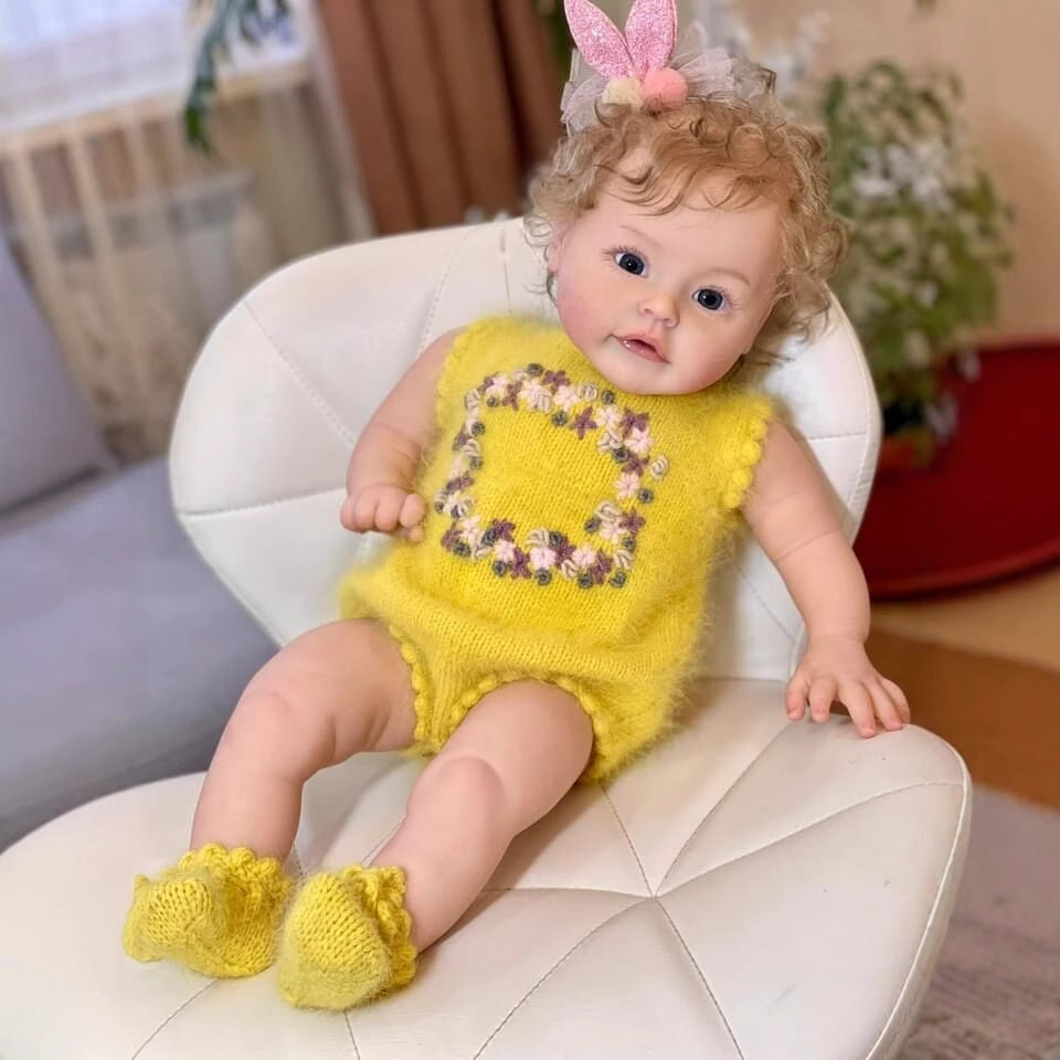 Julia 24 Inches Reborn Doll With Open Eyes And Blonde Hair - Suesue