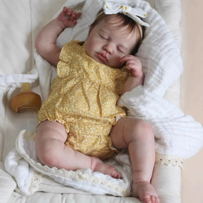 50cm Realistic Closed Eyes Soft Body Reborn Doll-Loulou