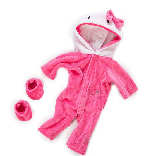 17-18 Inches Cartoon Reborn Doll Clothes 2-Piece Set(Only Clothes, no doll)
