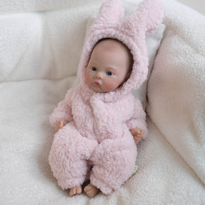 30cm Lifelike Open Eyes Mini Reborn Doll Girl-Meadow