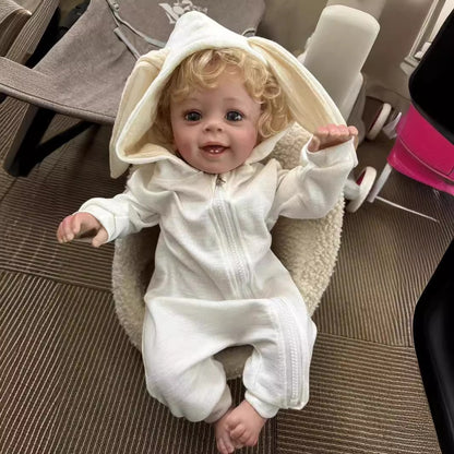 58cm Open Eyes Blonde Hair Reborn Doll -Yannik