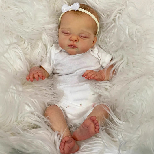 18 Inches Lifelike Soft Body Closed Eyes Reborn Doll Irys