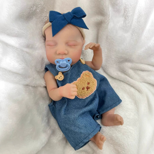 30cm Realistic Sleeping Mini Reborn Dolls Boy-Levi