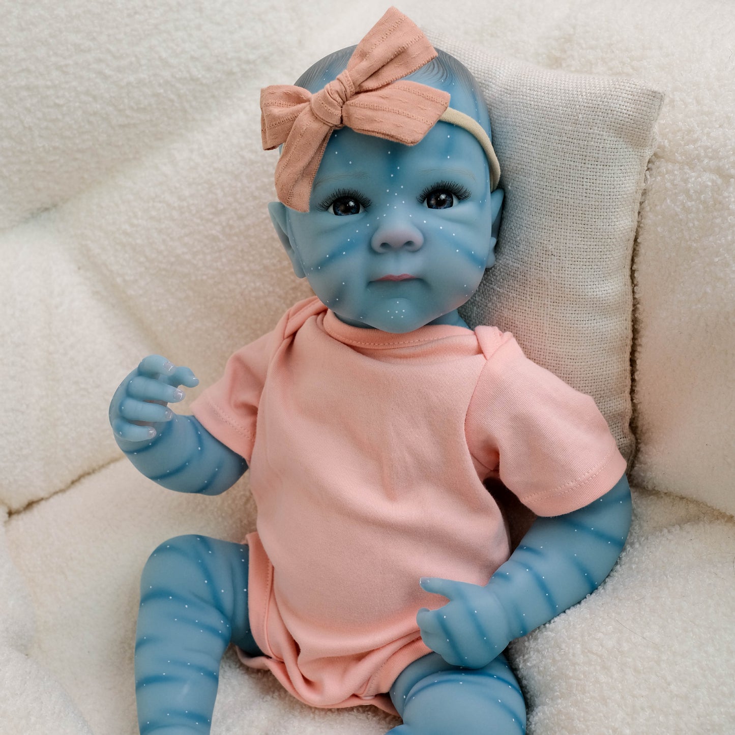18 Inches Open Eyes Bettie reborn Baby Avatar In Pink Outfits