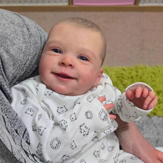 Beryl 19 Inches Lifelike Open Eyes Soft Body Smile Reborn Doll-Sebastia