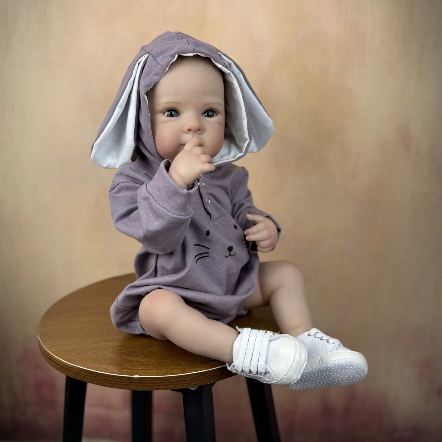 45cm Lifelike Vinyl Body Blue Eyes Bettie Reborn Baby Girl