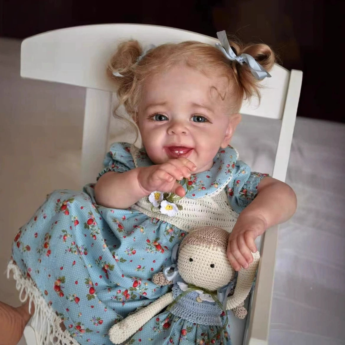 Molly 50cm Realistic Blonde Hair Smile Reborn Baby Yannik