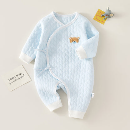 Bear Head Long Sleeve Warm Romper for 20-27 Inches Reborn Dolls